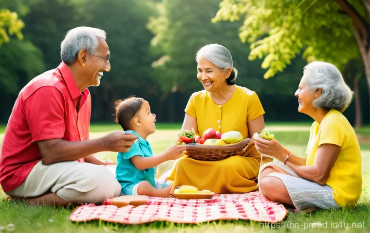 예방의학 사례 연구 리포트 작성 - **Prompt for "Family Wellness and Lifestyle":**
    "A vibrant, multi-generational South Asian famil...
